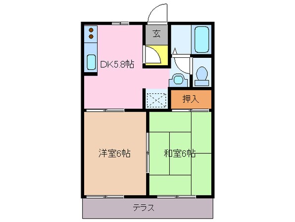 志摩赤崎駅 徒歩10分 1階の物件間取画像